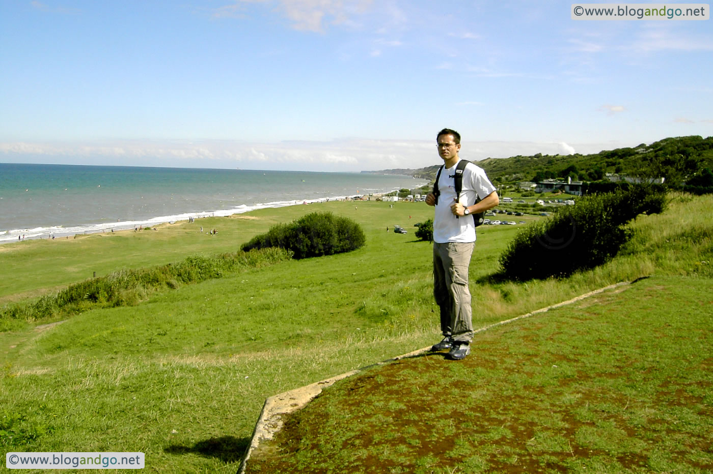 Normandy - Omaha beach, on top of a gun emplacement
